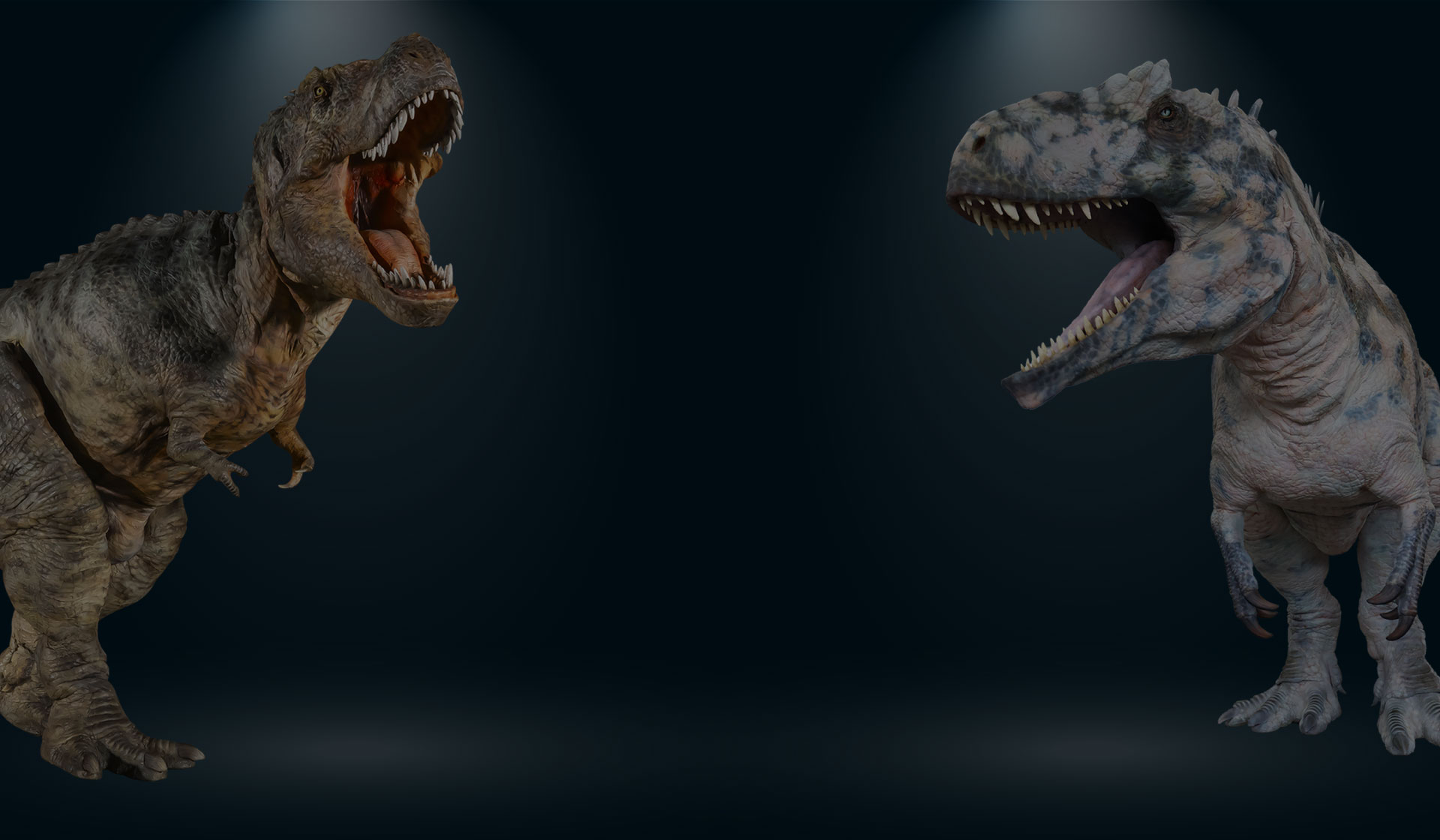 ティラノサウルスとギガノトサウルス　画像